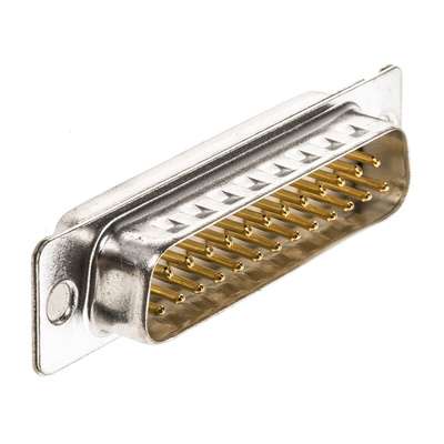Amphenol ICC 25 Way Panel Mount D-sub Connector Plug, 2.76mm Pitch