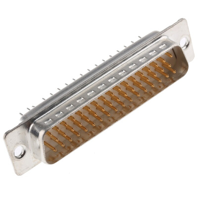 Amphenol ICC D 50 Way Through Hole D-sub Connector Plug, 2.76mm Pitch
