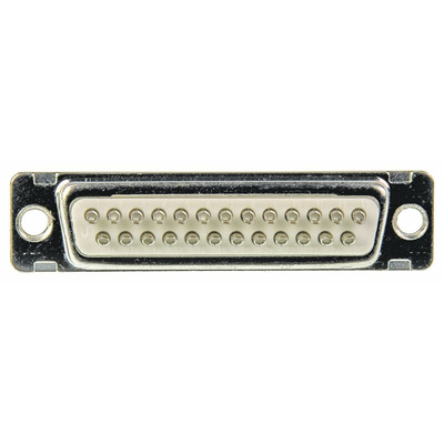 Amphenol ICC 25 Way Panel Mount D-sub Connector Socket, 2.76mm Pitch