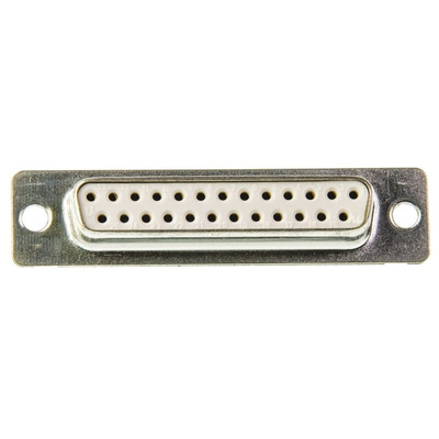 Amphenol ICC 25 Way Panel Mount D-sub Connector Socket, 2.76mm Pitch