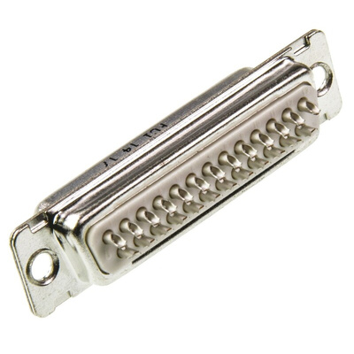 Amphenol ICC 25 Way Panel Mount D-sub Connector Socket, 2.76mm Pitch