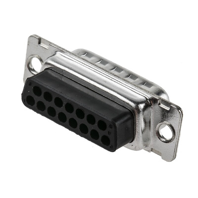 Amphenol ICC 8656 15 Way Cable Mount D-sub Connector Plug, 2.74mm Pitch