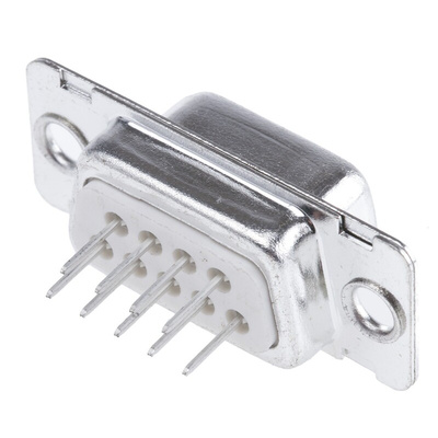 Amphenol ICC D 9 Way Through Hole D-sub Connector Socket, 2.74mm Pitch