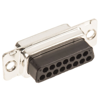 Amphenol ICC 8656 15 Way Cable Mount D-sub Connector Socket, 2.74mm Pitch