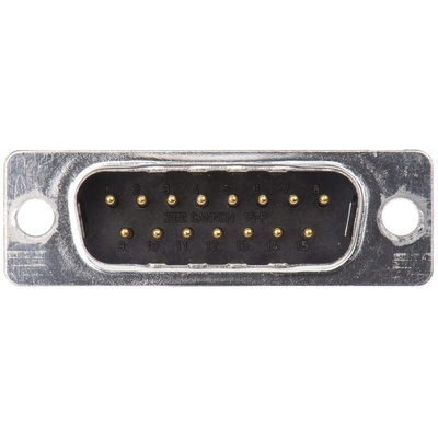 ITT Cannon D* 15 Way Panel Mount D-sub Connector Plug