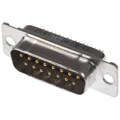 ITT Cannon D* 15 Way Panel Mount D-sub Connector Plug