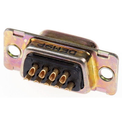 ITT Cannon D*M 9 Way Panel Mount D-sub Connector Plug, 2.84mm Pitch