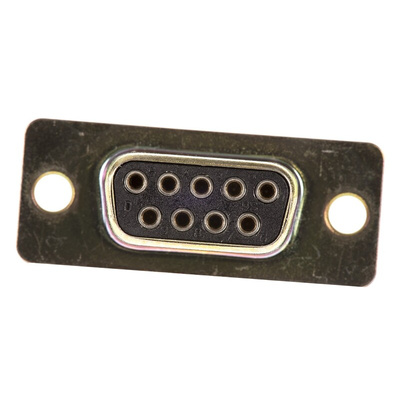 ITT Cannon D*M 9 Way Panel Mount D-sub Connector Socket, 2.84mm Pitch