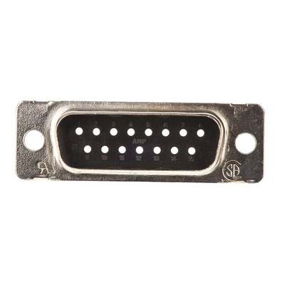 TE Connectivity Amplimite HDP-20 15 Way Cable Mount D-sub Connector Plug