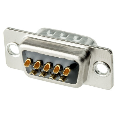 Cinch FD 9 Way Panel Mount D-sub Connector Plug, 2.76mm Pitch