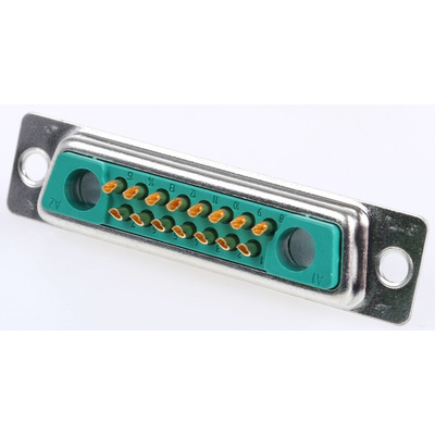 FCT from Molex FM 17 Way Panel Mount D-sub Connector Socket
