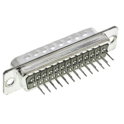 Harting D-Sub Standard 25 Way Through Hole D-sub Connector Plug, 2.76mm Pitch, with 3.05 mounting hole