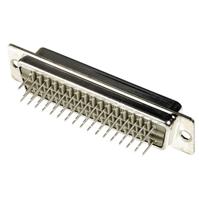 Harting D-Sub Standard 50 Way Through Hole D-sub Connector Socket, 2.76mm Pitch, with 3.05 mounting hole