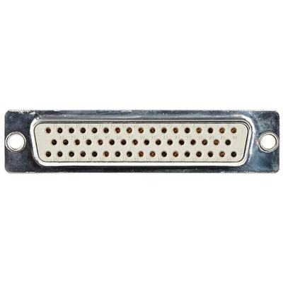 Harting D-Sub Standard 50 Way Through Hole D-sub Connector Socket, 2.76mm Pitch, with 3.05 mounting hole