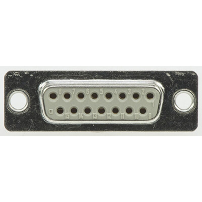 HARTING 15 Way Panel Mount D-sub Connector Socket, 2.77mm Pitch