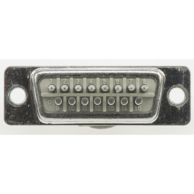 HARTING 15 Way Panel Mount D-sub Connector Socket, 2.77mm Pitch