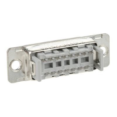3M 8200 15 Way Right Angle Cable Mount D-sub Connector Plug, 2.76mm Pitch