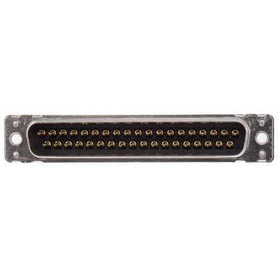 HARTING 37 Way Through Hole D-sub Connector Plug, 2.76mm Pitch, with M3 Threaded Inserts