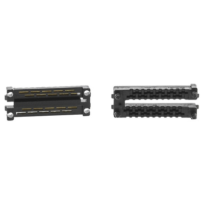 3M 101 20 Way Right Angle Cable Mount D-sub Connector Plug, 1.27mm Pitch