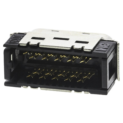3M 101 20 Way Right Angle Cable Mount D-sub Connector Plug, 1.27mm Pitch