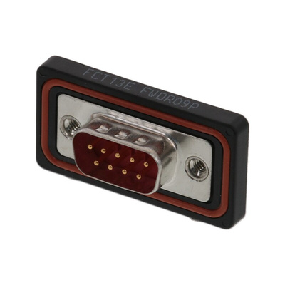 FCT from Molex FWD 9 Way Panel Mount D-sub Connector Plug, 2.84mm Pitch
