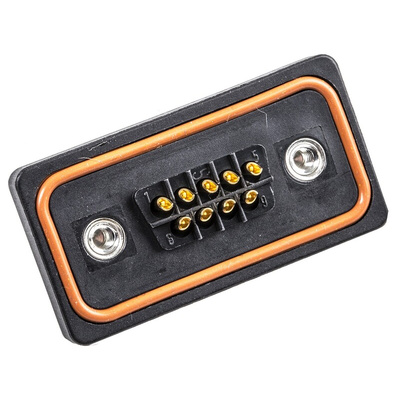 FCT from Molex FWD 9 Way Panel Mount D-sub Connector Socket, 2.84mm Pitch