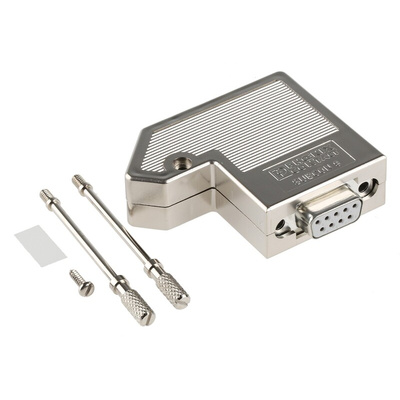 Phoenix Contact SUBCON 9/F-SH 9 Way Right Angle Cable Mount D-sub Connector Socket, 2.77mm Pitch