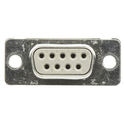Provertha TMC 9 Way Panel Mount D-sub Connector Socket, 2.77mm Pitch