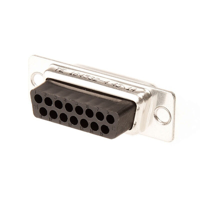 TE Connectivity Amplimite HDP-20 15 Way Cable Mount D-sub Connector Socket