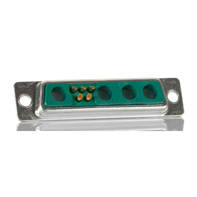 FCT from Molex FM 9 Way Panel Mount D-sub Connector Socket, 2.84mm Pitch