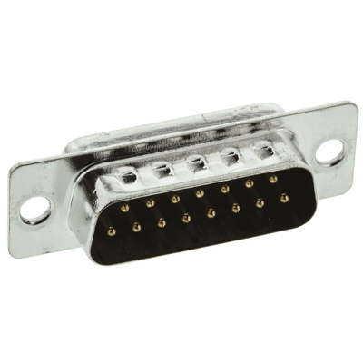 ITT Cannon ZD* 15 Way Panel Mount D-sub Connector Plug, 2.77mm Pitch