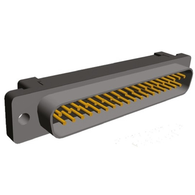 TE Connectivity Amplimite HDF-20 37 Way Right Angle Cable Mount D-sub Connector Plug, 2.76mm Pitch