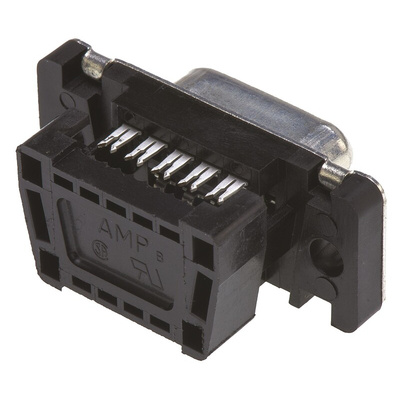TE Connectivity Amplimite HDF-20 9 Way Right Angle Cable Mount D-sub Connector Socket, 2.77mm Pitch
