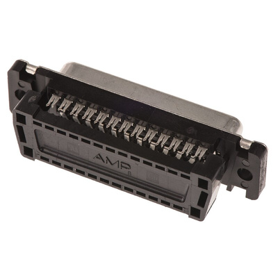 TE Connectivity Amplimite HDF-20 25 Way Right Angle Cable Mount D-sub Connector Socket, 2.77mm Pitch