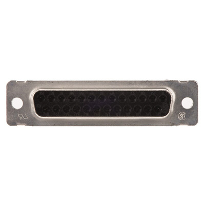TE Connectivity Amplimite HDF-20 25 Way Right Angle Cable Mount D-sub Connector Socket, 2.77mm Pitch