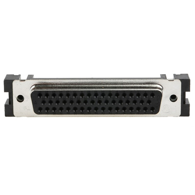TE Connectivity Amplimite HDF-20 50 Way Right Angle Cable Mount D-sub Connector Socket, 2.76mm Pitch