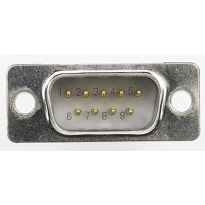HARTING 9 Way Right Angle Cable Mount D-sub Connector Plug, 2.77mm Pitch
