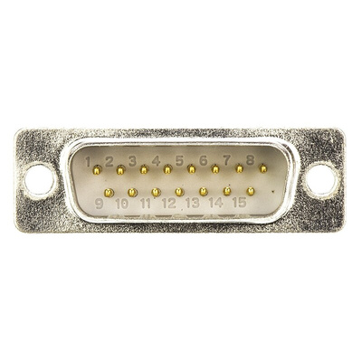 HARTING D-Sub Standard 15 Way Right Angle Cable Mount D-sub Connector Plug, 2.77mm Pitch
