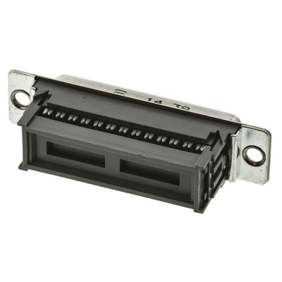 HARTING 25 Way Right Angle Cable Mount D-sub Connector Socket, 2.77mm Pitch