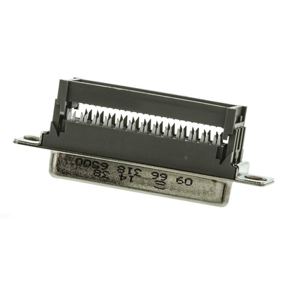 HARTING 25 Way Right Angle Cable Mount D-sub Connector Socket, 2.77mm Pitch