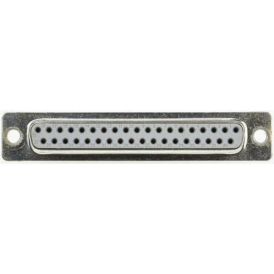 HARTING 37 Way Right Angle Cable Mount D-sub Connector Socket, 2.77mm Pitch
