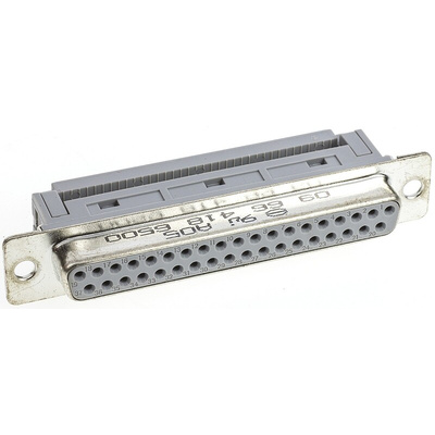 HARTING 37 Way Right Angle Cable Mount D-sub Connector Socket, 2.77mm Pitch