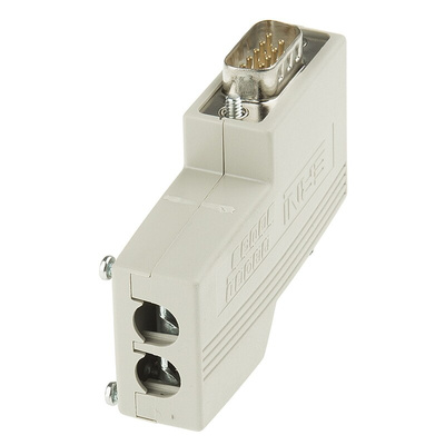ERNI ERbic Profibus 9 Way Right Angle Cable Mount D-sub Connector Plug, 2.77mm Pitch