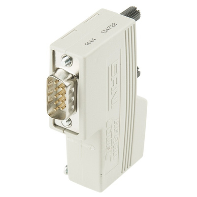 ERNI ERbic Profibus 9 Way Right Angle Cable Mount D-sub Connector Plug, 2.77mm Pitch