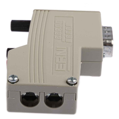 ERNI ERbic 9 Way Right Angle Cable Mount D-sub Connector Plug