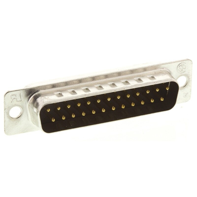 TE Connectivity Amplimite HD-20 25 Way Panel Mount D-sub Connector Plug, 2.77mm Pitch