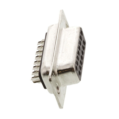 TE Connectivity Amplimite HD-20 15 Way Panel Mount D-sub Connector Socket, 2.77mm Pitch