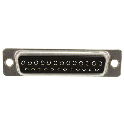 TE Connectivity Amplimite HD-20 25 Way Panel Mount D-sub Connector Socket, 2.77mm Pitch