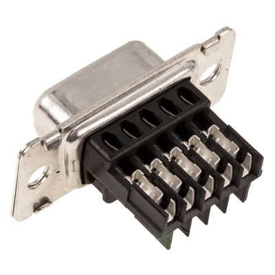 TE Connectivity Amplimite HDE-20 9 Way Cable Mount D-sub Connector Socket, 2.74mm Pitch