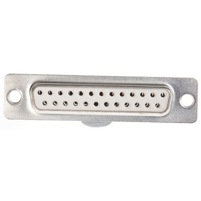 Amphenol FCI 25 Way Panel Mount D-sub Connector Socket, 2.76mm Pitch